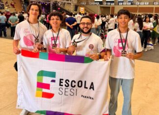 Com medalha de bronze, Escola SESI é a única instituição de Campina Grande premiada na Olimpíada Nacional em História do Brasil