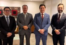 Em Brasília, presidente da FIEPB e Nordeste Forte se reúne com o procurador-geral de Justiça do MPPB