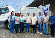 Deputado Romero Rodrigues entrega carro compactador para reforçar coleta de lixo na zona rural de Guarabira
