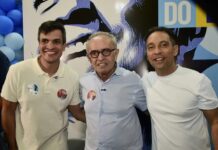 Fábio Ramalho recebe Cícero Lucena em primeira visita ao comitê e celebra união do grupo em Campina Grande