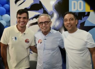 Fábio Ramalho recebe Cícero Lucena em primeira visita ao comitê e celebra união do grupo em Campina Grande