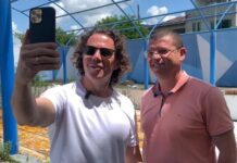 Secretário de Esportes recebe senador Veneziano e tem garantia da destinação de recursos para recuperação da piscina da Vila Plínio Lemos