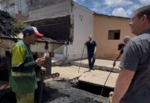 Vereador Dinho acompanha melhorias realizadas no bairro do Tambor