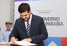 Wilson Filho toma posse como secretário de Educação do Estado e ressalta que está “pronto para a missão”