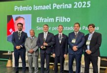 Efraim recebe prêmio nacional por atuar em defesa do agronegócio e do produtor rural brasileiro