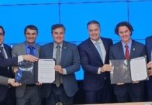 Romero Rodrigues e Veneziano Vital juntos em Brasília