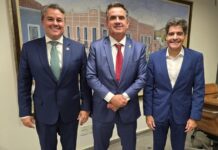 Efraim Filho se reúne com ACM Neto e Ciro Nogueira, para discutir Federação União/PP na Paraíba