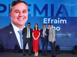 Efraim recebe “Prêmio Valoriza Parlamento” e reafirma compromisso com o setor produtivo