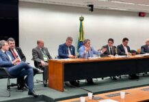 Senador Efraim recepciona caravana de prefeitos e várias lideranças em Brasília