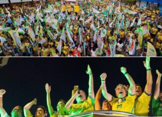 Efraim é recebido por multidão no maior ato da direita paraibana neste 7 de Setembro