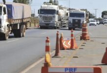 PRF: quase 44% das mortes nas estradas envolvem veículos de carga