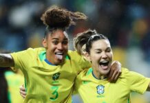 Seleção feminina fecha 2025 com goleada de 5 a 0 sobre Portugal