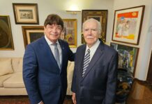 Em Brasília, presidente da FIEPB, Cassiano Pascoal Pereira Neto cumpre agenda na CNI e visita ex-presidente do Brasil, José Sarney