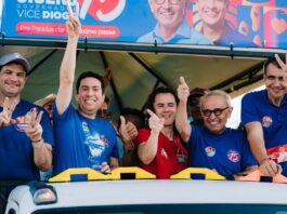 Grande João Pessoa é tomada pelo azul para receber carreatas com Cícero, Diogo, Veneziano e André