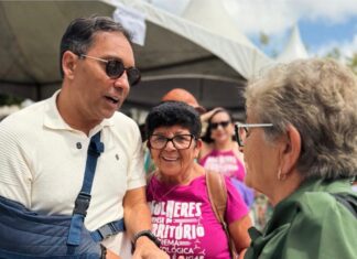 Deputado Fábio Ramalho participa da Marcha pela vida das Mulheres e pela Agroecologia em Remígio