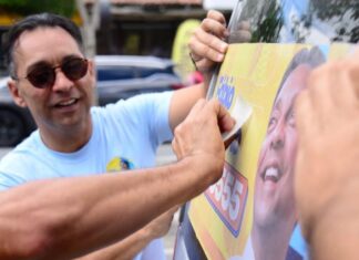 Fábio Ramalho realiza adesivaço e mobilização de apoiadores em Campina Grande para largada da campanha à reeleição