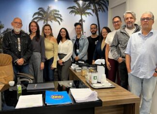 Representantes do programa Aprimora Rede+ ligado ao MDS e à SUDENE, participam de reunião na sede da Semas