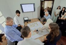 Chefe de Gabinete e vice-prefeito de Campina Grande apresentam a Dom Dulcênio o projeto de renovação do Palácio do Bispo