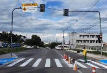 STTP instala semáforo na avenida Floriano Peixoto, próximo ao Hospital de Trauma
