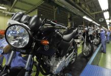 Produção de motos cresce de janeiro a julho e supera marca de 1 milhão
