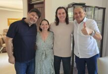 Manoel e Ivonete Ludgério confirmam apoio à reeleição de Veneziano ao Senado Federal