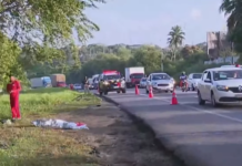 Pedreiro morre após ser atropelado por carro na BR-101, a caminho do trabalho na Capital