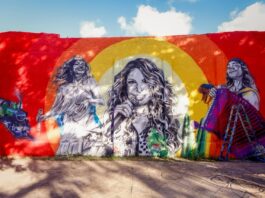 Hotel Globo ganha painel com homenagem a Elba Ramalho, Lucy Alves e Mayana Neiva
