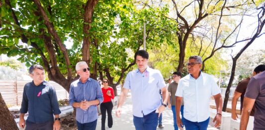 Leo Bezerra projeta entrega da Praça Guilherme Brito de Holanda no próximo mês de novembro