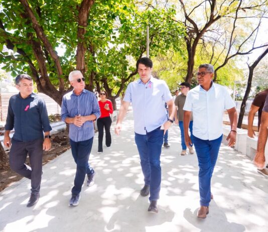 Leo Bezerra projeta entrega da Praça Guilherme Brito de Holanda no próximo mês de novembro