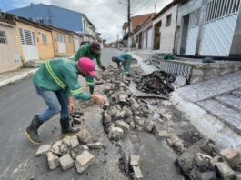 Prefeitura de Lagoa Seca realiza manutenção em ruas do bairro Bela Vista