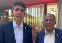 Em São Paulo, Marinaldo faz visita de cortesia ao presidente da Alpargatas