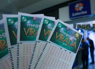 Sorteadas as seis dezenas da Mega da Virada: 09-13- 21-32-33-59