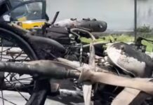 Mototaxista ateia fogo na própria moto durante fiscalização da PRF