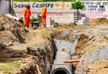 Prefeitura de Campina Grande realiza obras de drenagem no bairro Novo Horizonte