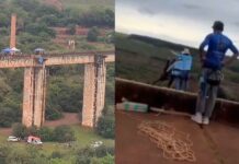 Governo avalia remover ponte após morte em salto sem corda
