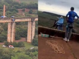 Governo avalia remover ponte após morte em salto sem corda