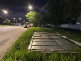 Prefeitura de Campina Grande retira mais de 20 outdoors irregulares durante Operação Cidade Limpa