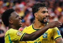 Brasil vence a Escócia e se classifica em 1º com 3×0 sobre a Escócia