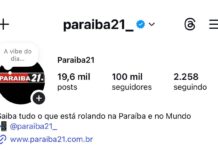 Portal Paraiba21 comemora 100 mil seguidores no Instagram