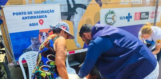 Secretaria de Saúde disponibiliza pontos itinerantes para vacinação antirrábica animal em João Pessoa