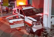 Colisão entre viaturas da PM deixa policiais feridos em Campina Grande