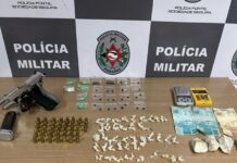 Polícia Militar prende suspeito com arma e drogas em bairro da Capital
