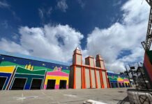 Colorido vai dando o tom junino a cidade cenográfica do Parque do Povo