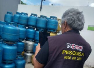Procon-JP registra preço do gás de cozinha oscilando entre R$ 105 e R$ 130, após reajuste de 7%