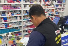 Procon-JP autua três farmácias e apreende mais de 100 produtos irregulares