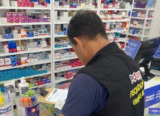 Procon-JP autua três farmácias e apreende mais de 100 produtos irregulares