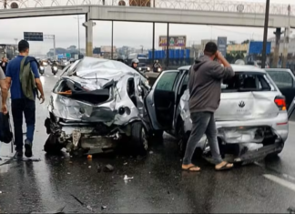 Motorista de ônibus morre ao volante e arrasta 22 veículos no Rio de Janeiro