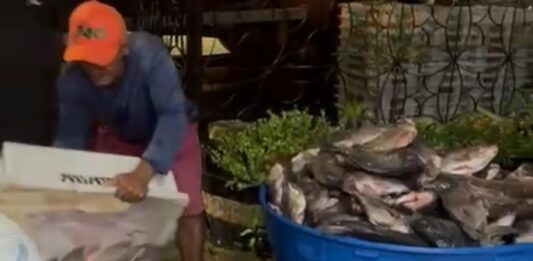 Vereador Rostand Paraíba entrega peixes na Zona Leste de Campina Grande durante a Semana Santa