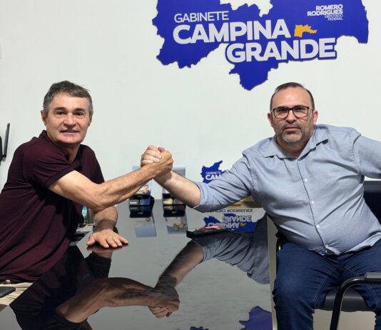Romero recebe apoio do presidente da Câmara de Ibiara à sua pré-campanha para deputado federal