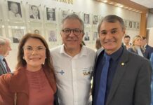 Romero Rodrigues e vereadora Fabiana Gomes se reúnem com ministro da Saúde para tratar de recursos para Campina Grande